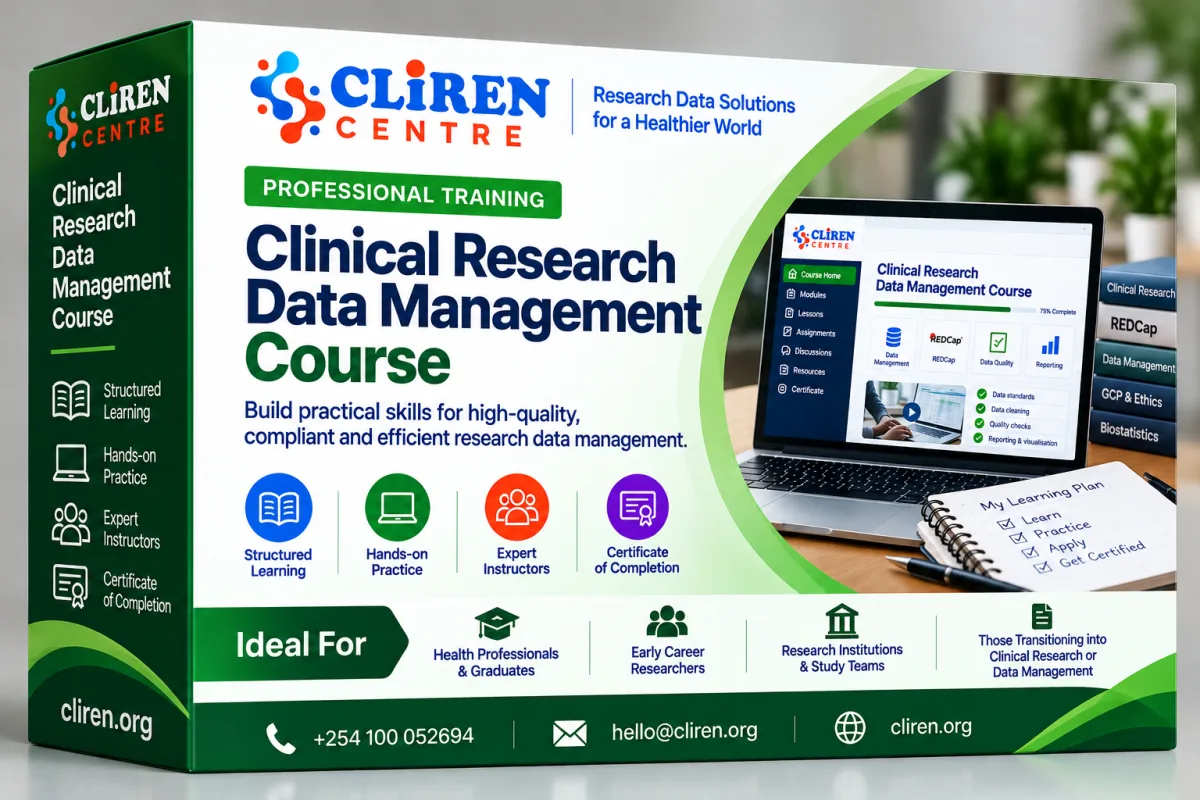 Clinical Research Data Management Course — CLIREN product artwork
