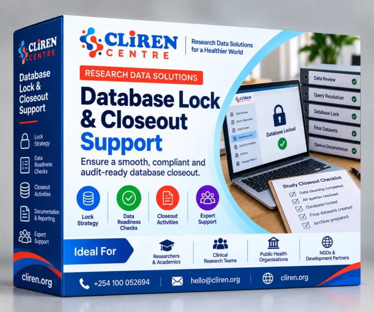 Database lock and closeout support overview