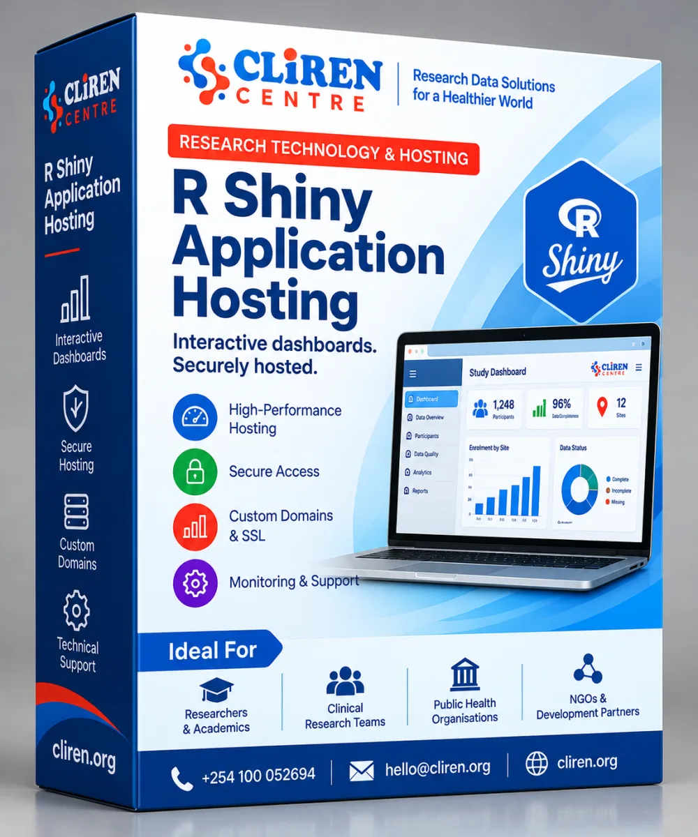 R Shiny Application Hosting — CLIREN product illustration